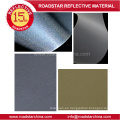 Color gris reflectante pvc espuma cuero sintético para decoración